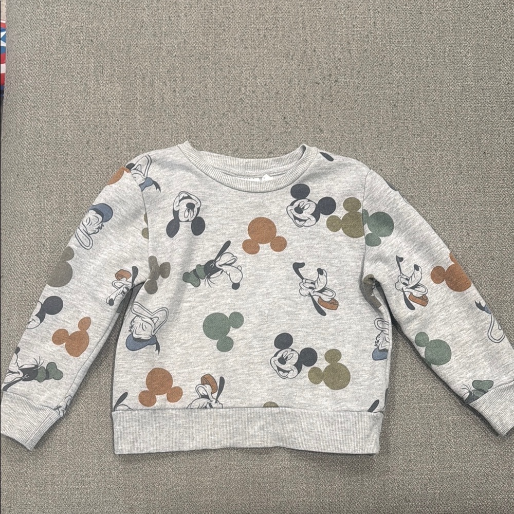 Disney Kids Mickey Mouse Gray Sweatshirt